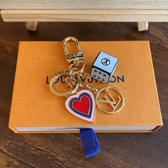 Louis Vuitton Game On Dice and Heart Bag Charm - Picture 3 of 6